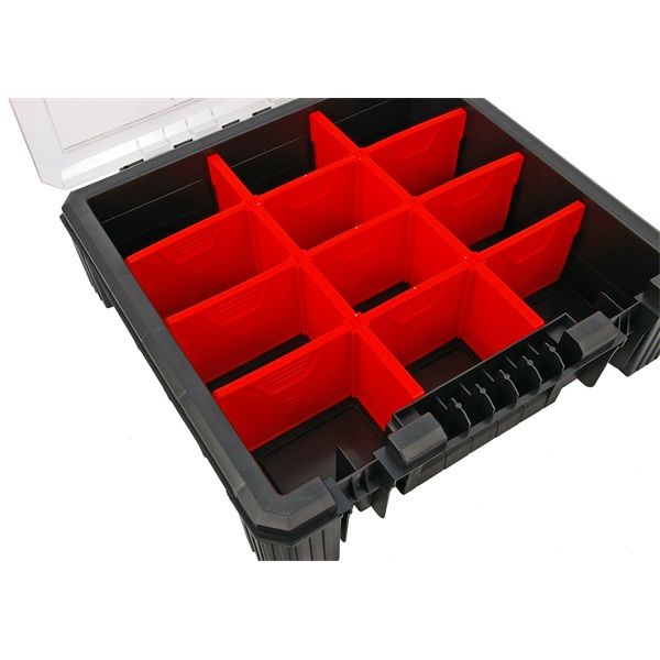 rendező, HD 400; 390×400×110mm, flexi, fekete