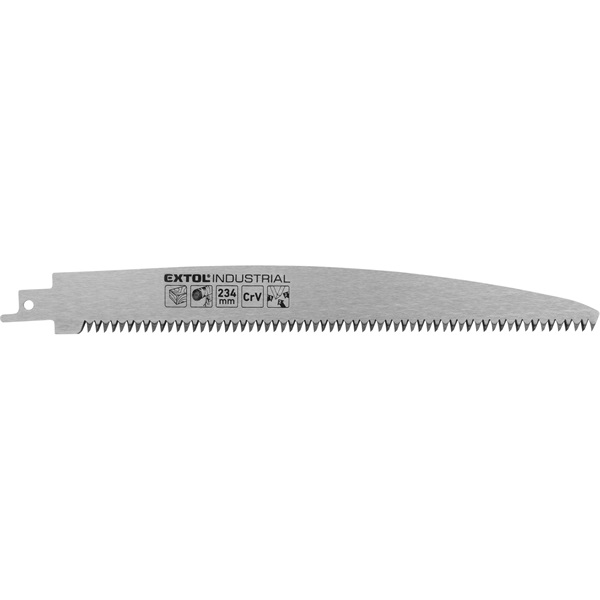 szablyafűrészlap 1db, Bosch befogás, Cr.V. 234 mm, 8TPI, fához, egyenes, durva vágás