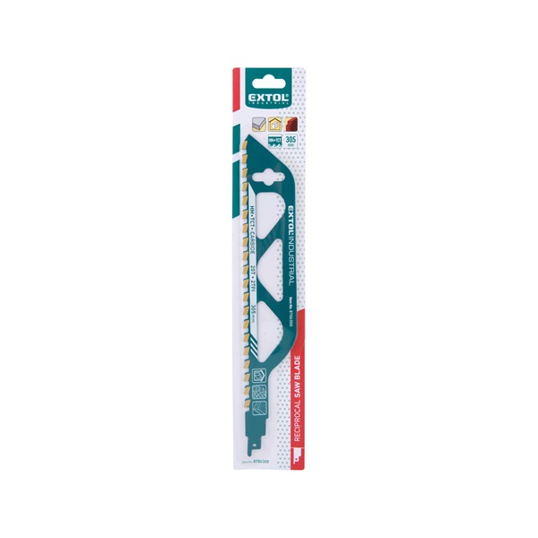szablyafűrészlap 1db, Bosch befogás, HM/TCT fogak, 305 mm, 2TPI, gázbetonhoz, egyenes, durva vágás