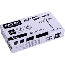 szeg fejjel, 8891860 akkus tűzőgéphez 6000 db, 18G, szár.: 1,25×0,95 mm, fej: 2,0 mm, hossz.: 19 mm