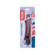 tapétavágó kés, 18mm, autolock,  ALU házas, gumirozott; pótpenge: 9123A, 8855091