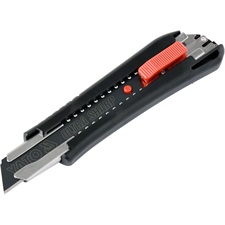 tapétavágó kés, 18mm, fémház, autolock; ABS test, TPR foganty, penge SK2H extra éles acélből, pótpenge:9123A