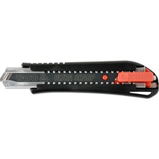 tapétavágó kés, 18mm, fémház, autolock; ABS test, TPR foganty, penge SK2H extra éles acélből, pótpenge:9123A