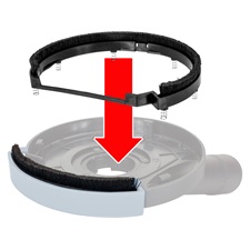 tartalék kefe betét klt. a 8807020 porelszívó adapterhez