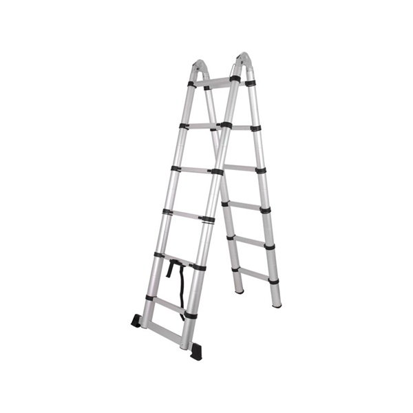 teleszkópikus létra, kétszárú, max./min magasság 3,8m/0,86m, gyorskihúzás, ALU