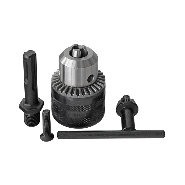 tokmány; hagyományos 1,5-13mm, SDS >> normál adapter, tokmánykulcs