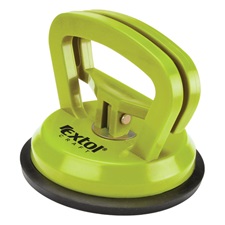 üvegemelő (szélvédő kiemelő / vákuumos üvegfogó tappancs), egyfejes, max. 50kg teherbírás, átmérő: 118mm, ABS műanyag