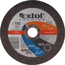 vágókorong Inox-, acél-, réz-és  ALU-hoz, 230×1,9×22,2mm, max 6600 ford/perc, narancs, db áras, de csak 5-vel rendelhető