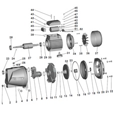 ventilátor védőburkolat 84510 kerti szivattyúhoz