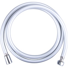 zuhanytömlő, ezüst PVC, csavarodásmentes; 1,8 m