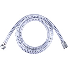 zuhanytömlő, ezüst/szürke, PVC; 1,8m